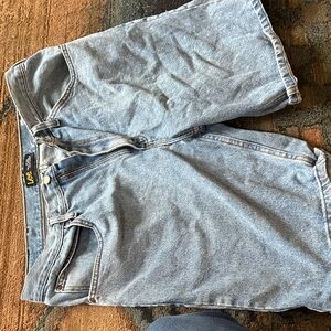 Lee Sky Blue Casual Denim Shorts